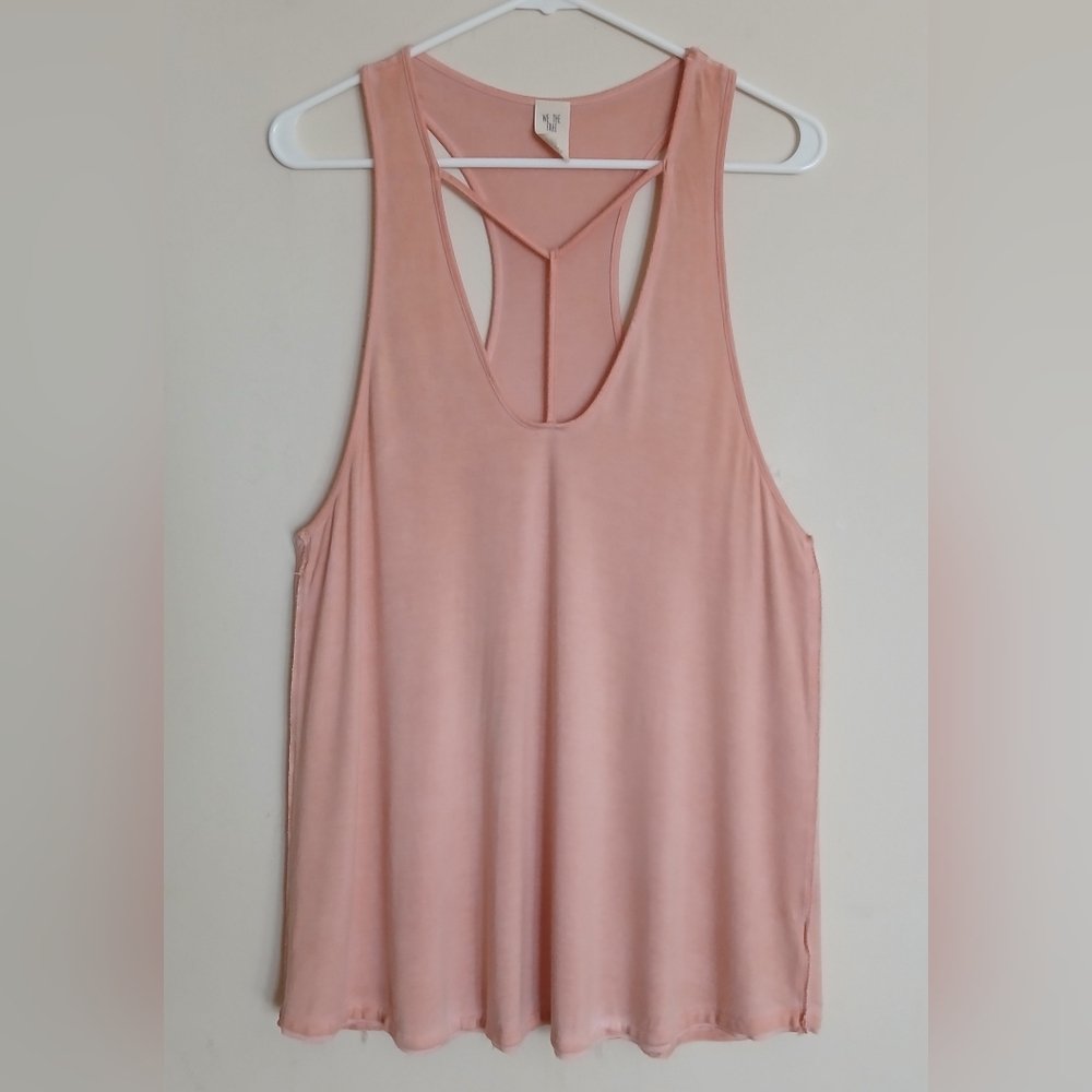 We The Free Amelia T-Strap Plunge Cut-Out Racerback Tank Top - Picture 2 of 9